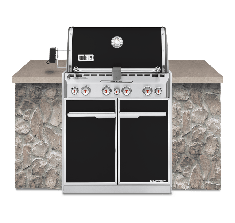 Weber - Summit® E-460 Built-In Gas Barbecue (Natural Gas) - The Home Of Fire