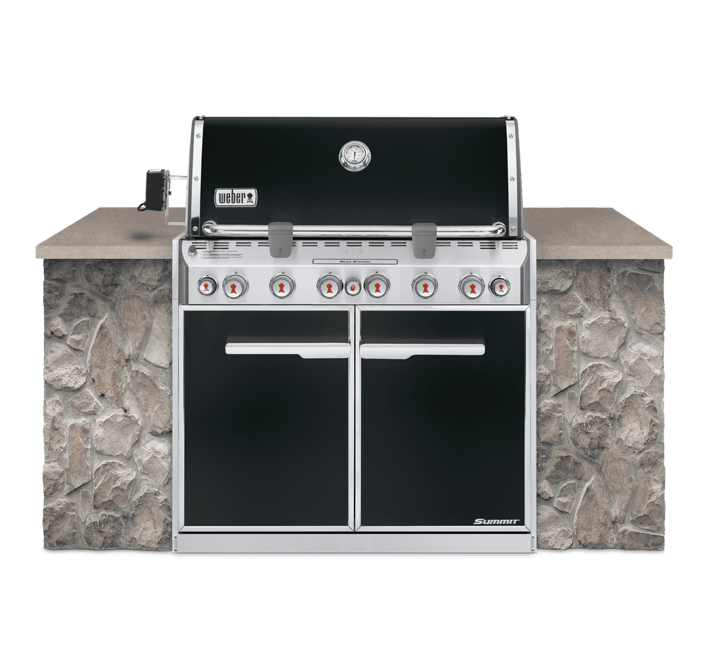 Weber - Summit® E-660 Built-In Gas Barbecue (Natural Gas) - The Home Of Fire